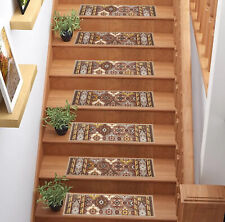 Stair Treads Bakhtiari Design Skid Slip Resistant Backing Carpet