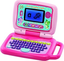 LeapFrog 2 in 1 LeapTop Touch Laptop, Pink, Learning Tablet for Kids Pink 