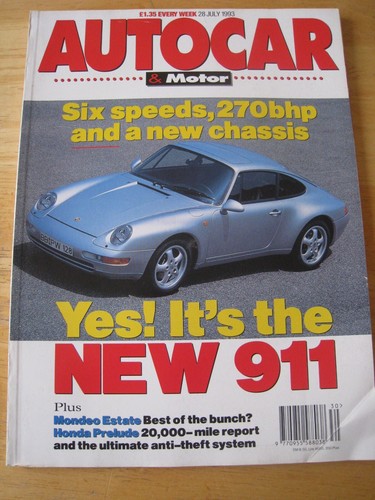 Autocar magazine jul 1993 - magazine,