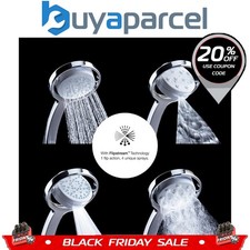 Mira 360m Shower Head handset 4 Spray Flipstream Showerhead 135mm Chrome