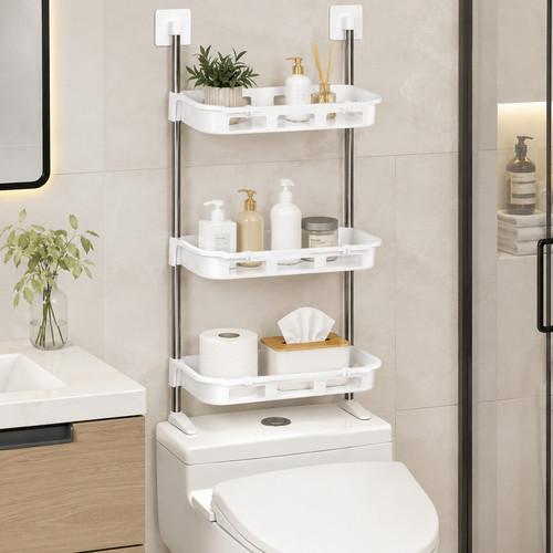 Over toilet storage rack - toilet,