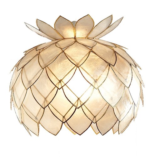Gold champagne capiz shell - &,