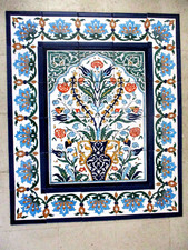 30" x 36" Hand painted Ceramic tile art panel Mosaic wall mural Backsplash 