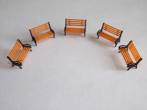 Model platform park - park, benches