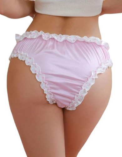 Satin frilly ruffle - ruffle, briefs