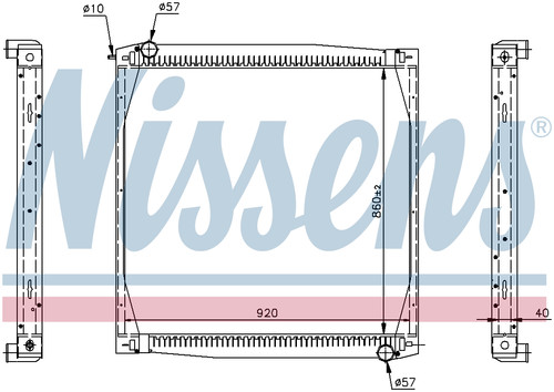 Nissens coolant radiator - coolant,
