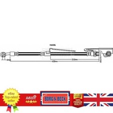 Brake Hose For Hyundai TERRACAN 01-06 58731-H1030 BORG & BECK BBH8113