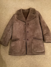 Vintage Brown Real Sheepskin