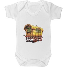 'Vintage Romany Caravan' Baby Grows / Bodysuits (GR050857)