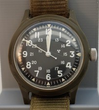 Benrus 1975 Vietnam Era H3 Military Plastic General Mil-W-46374A Field Watch