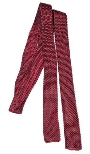 Square end tie skinny - tie,