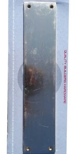 Door plate chrome finger - plate,