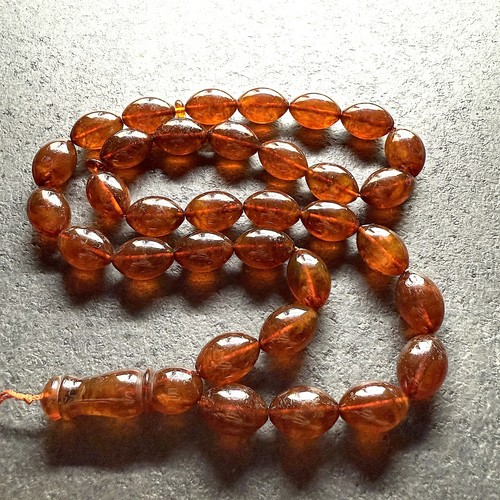 Amber tesbih olive natural - amber,