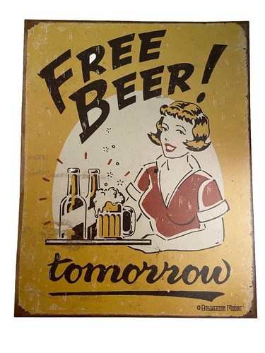 Free beer tomorrow - bar, pub