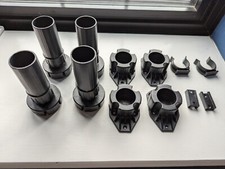 KITCHEN CABINET LEGS PLINTH FEET 95MM - 115MM BLACK CARCASE, KITCHEN UNIT LEGS