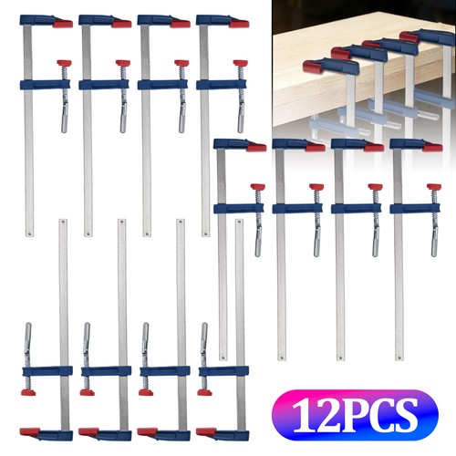 12pc clamps adjustable - f-clamps,