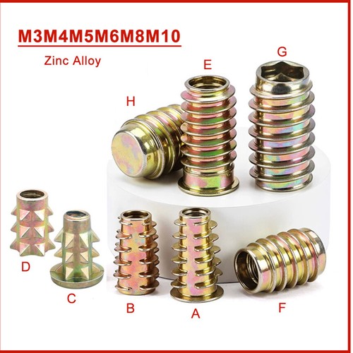 Threaded inserts for - inserts, nuts