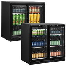 BRAND NEW TEFCOLD DOUBLE DOOR UNDERCOUNTER DRINKS DISPLAY COOLER FRIDGE NEXT DAY