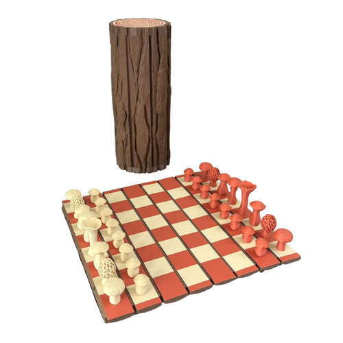 Forest log chess - forest,