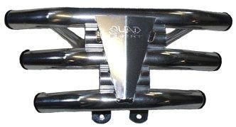 Front aluminium bumper tribar - front,