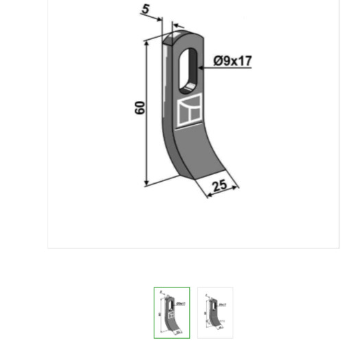 Rousseau flails 254 32 - flails, 5-254-32