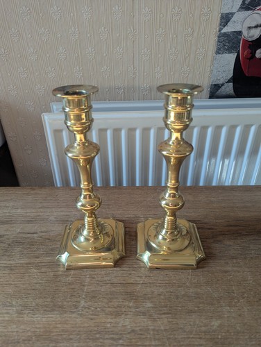 Pair solid brass knobs and - knobs,