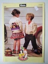 ROSIE AND JIM Sweater, Children's sizes 51-66cm - ROBIN Knitting pattern 15268