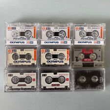 9x OLYMPUS SONY T'nB MC60 Micro Cassette Audio Tapes Answering Machine Dictation