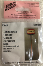 LANGLEY MODELS OO/HO SCALE F226 ILLUMINATED 'TEXACO' GARAGE FORECOURT SIGN