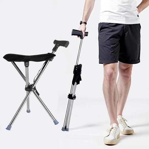 Folding portable walking stick - walking,
