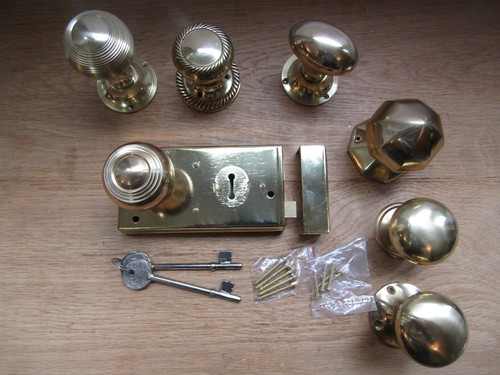 Solid brass door rim - brass,