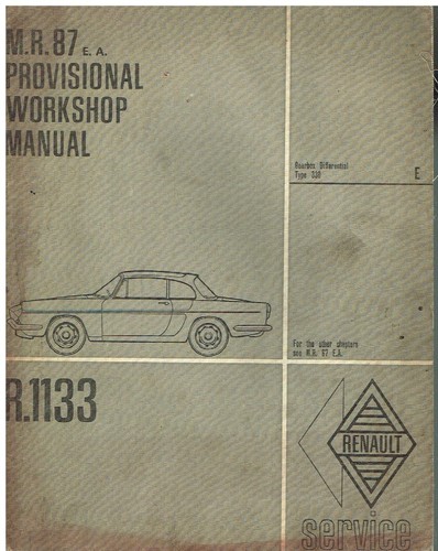 Renault caravelle 1108cc orig - 1108cc,
