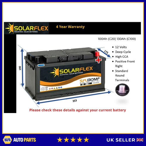 12v 130ah leisure battery deep - 12v,