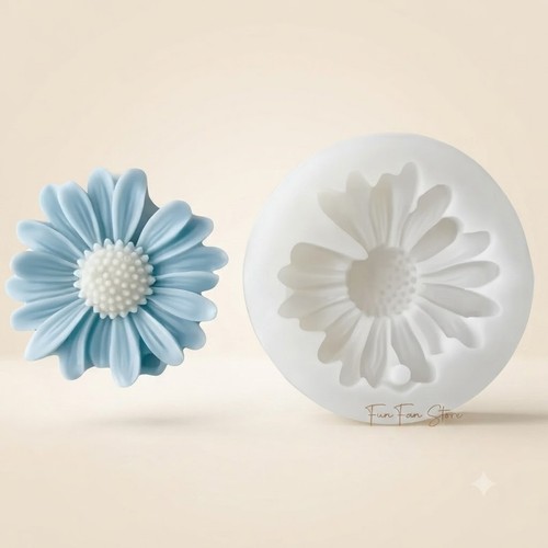 Daisy flower silicone candle - silicone,