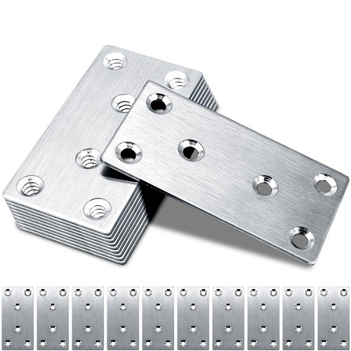 10x flat brackets 80x40mm - 10x,