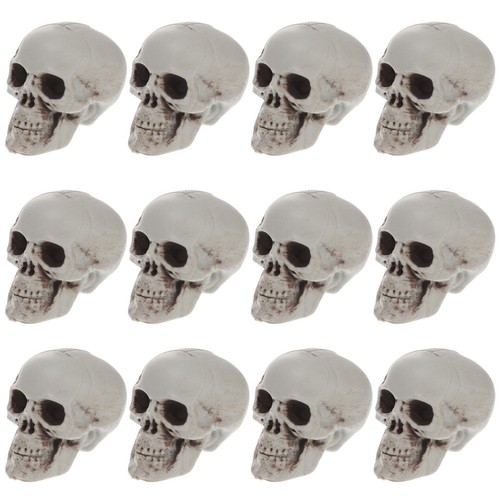 12pcs halloween plastic - plastic, skull