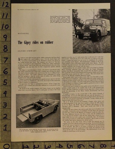 1958 austin gipsy four wheel - austin,