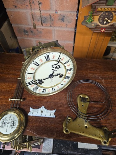 Antique vienna clock mechanism - clock,