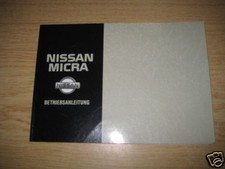 User Manual Nissan Micra from