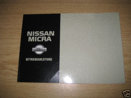 User manual nissan micra from - nissan,