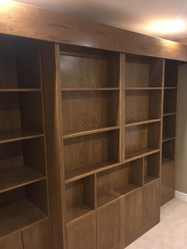 Sliding library hidden bed - library,,