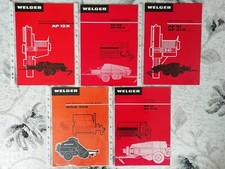 WELGER BALER SALES BROCHURE COLLECTION,AP12/K,AP45/D,AP51/D,AP71/D,WSA350.