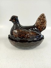 Vintage Ceramic Hen On Nest