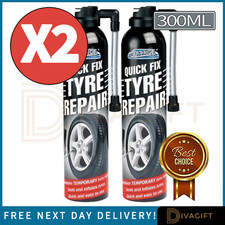 2 x QUICK FIX TYRE REPAIR KIT