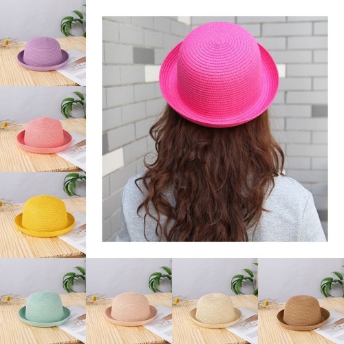 Women ladies straw bowler - ladies,