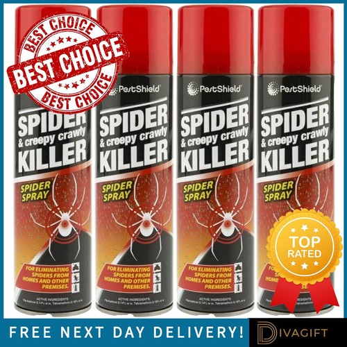 Spider killer spray - spray, creepy