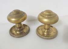 Large Vintage Brass Door Knobs