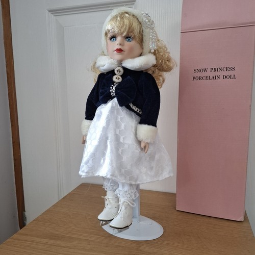Snow princess porcelain doll - porcelain,