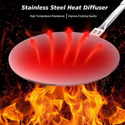 Heat diffuser simmer ring - heat,