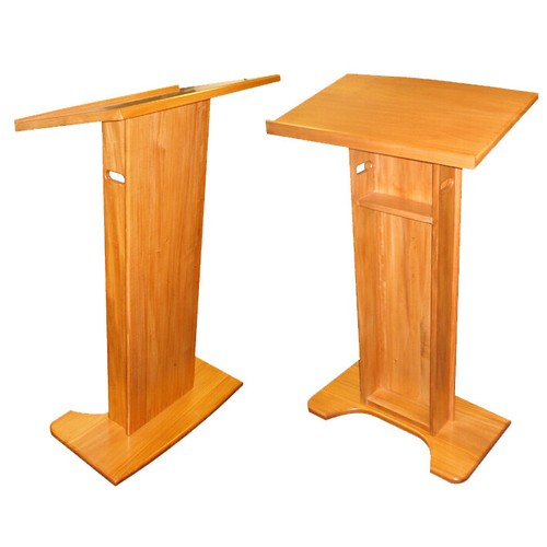 Solid mahogany wood lectern - lectern,